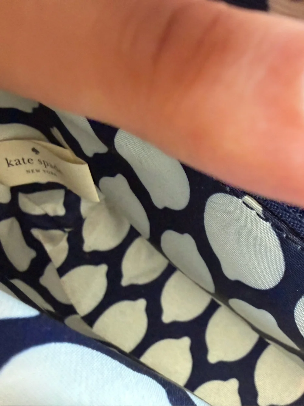 kate spade Navy and Natural Straw Bow-Accent Crossbody